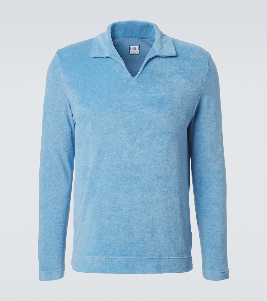 Fedeli Cotton terry polo shirt | Thumbnail 6