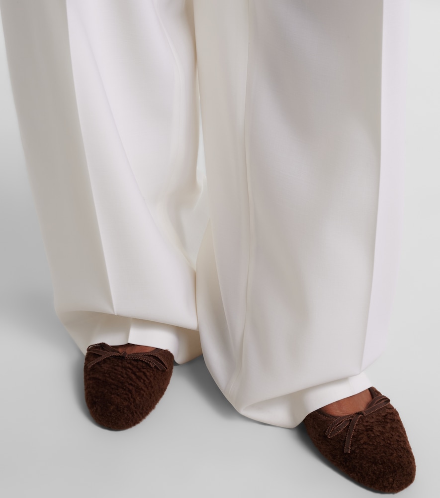 Herbert Levine 24/7 shearling ballet flats