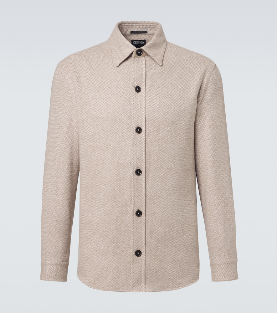 Hemdjacke aus Kaschmir und Seide