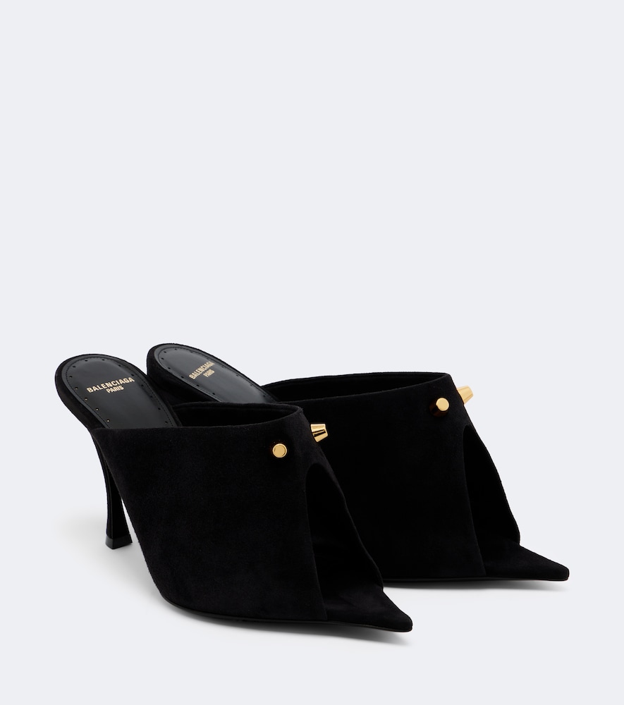 Pantoletten Midnight City aus Veloursleder