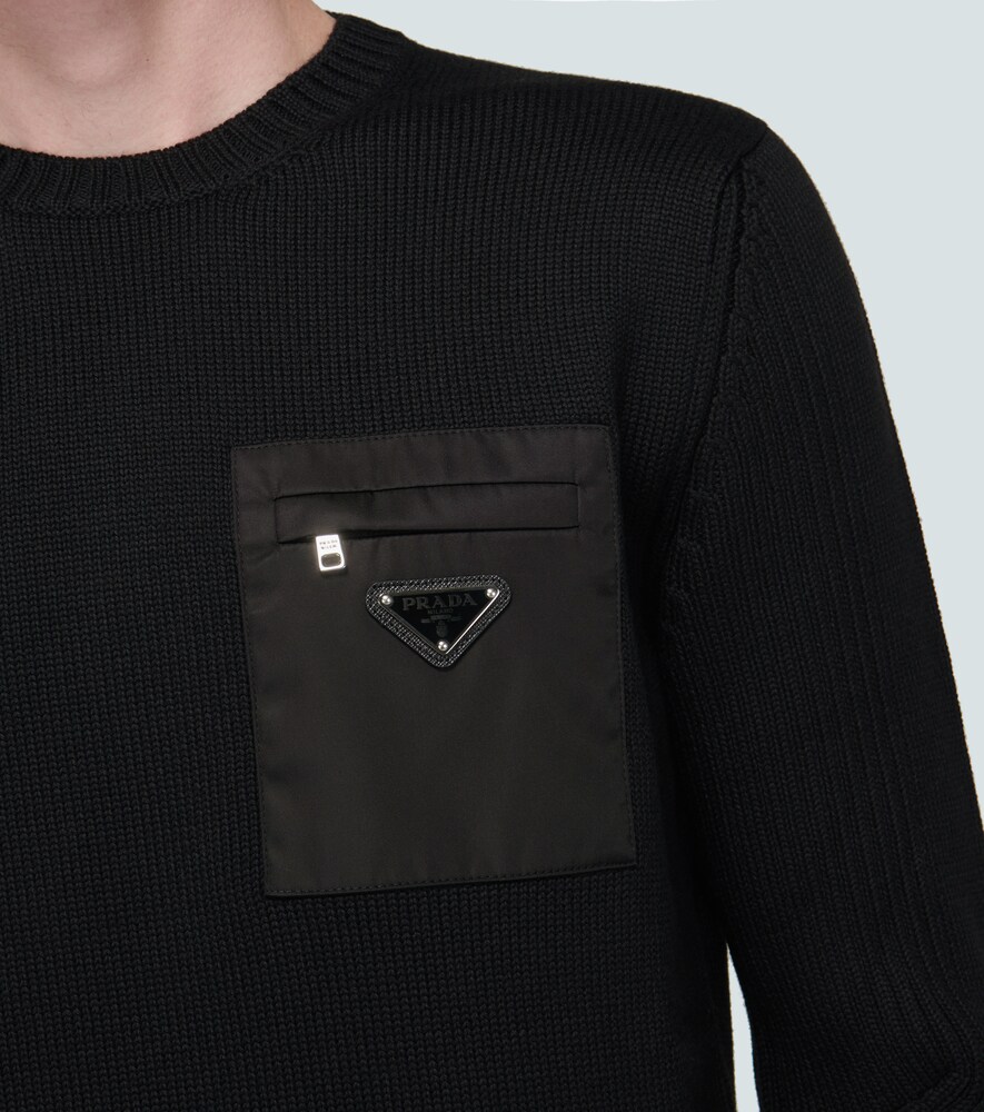  Prada Prada Wollpullover Mit Logo-detail 