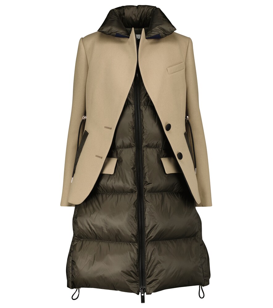 layered puffer coat