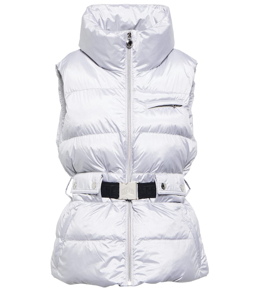 Clara Glam belted puffer vest