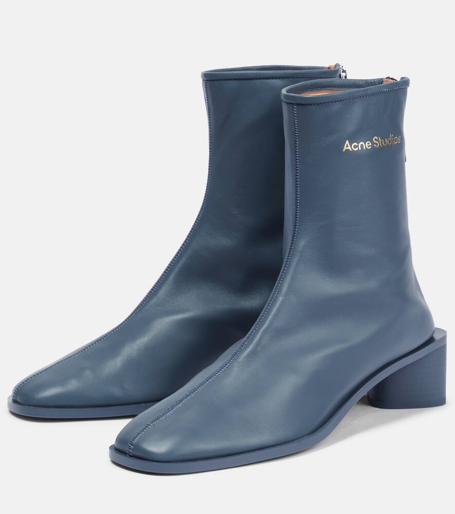 ACNE STUDIOS BERTINE LEATHER ANKLE BOOTS
