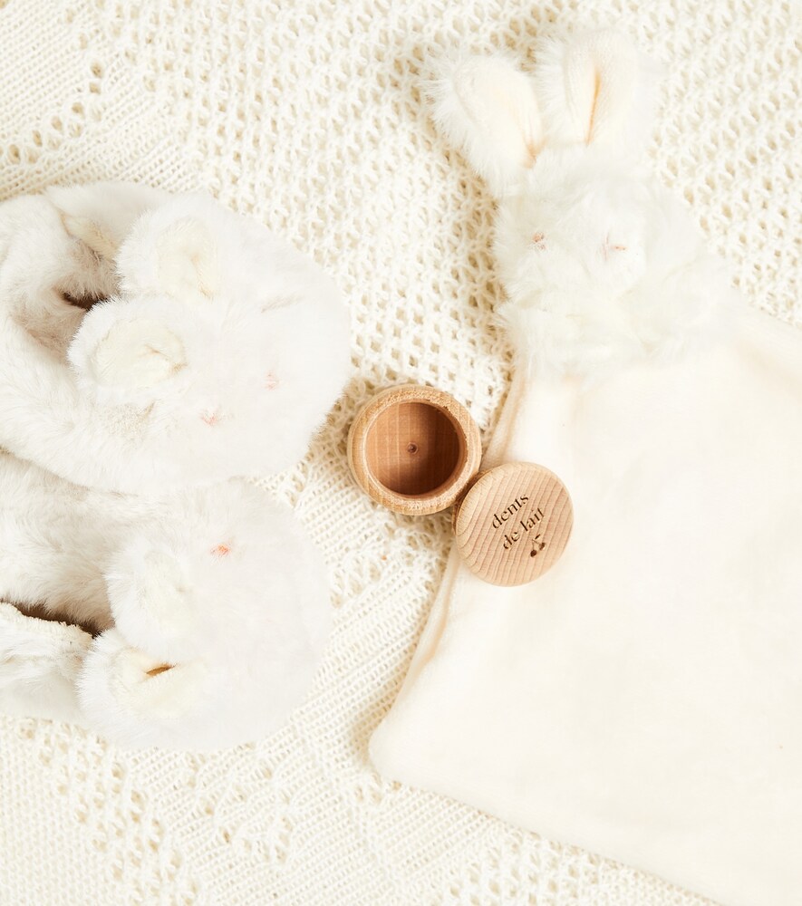  Bonpoint Bonpoint Baby Set Aus Decke, Schuhen, Schnuffeltuch Und Milchzahndose 