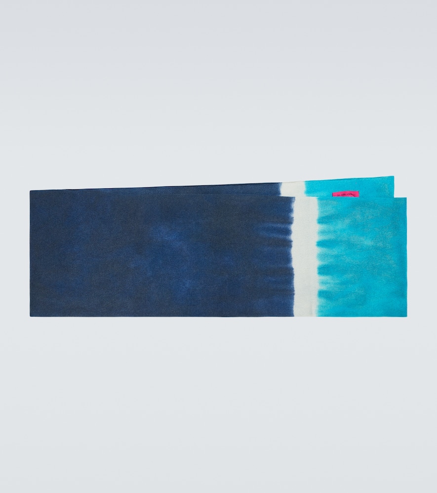 Tie-dye cashmere scarf
