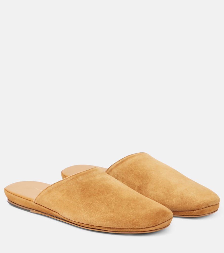 The Row Franco suede slippers