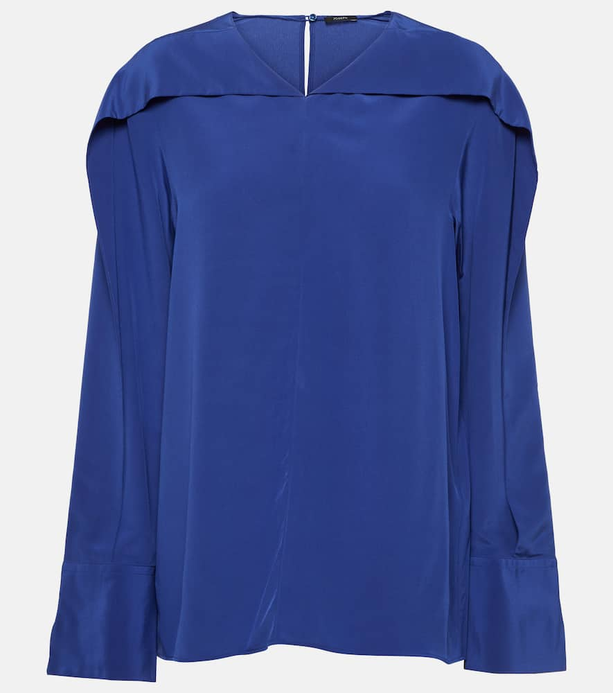 Joseph Silk Blouse In Blue