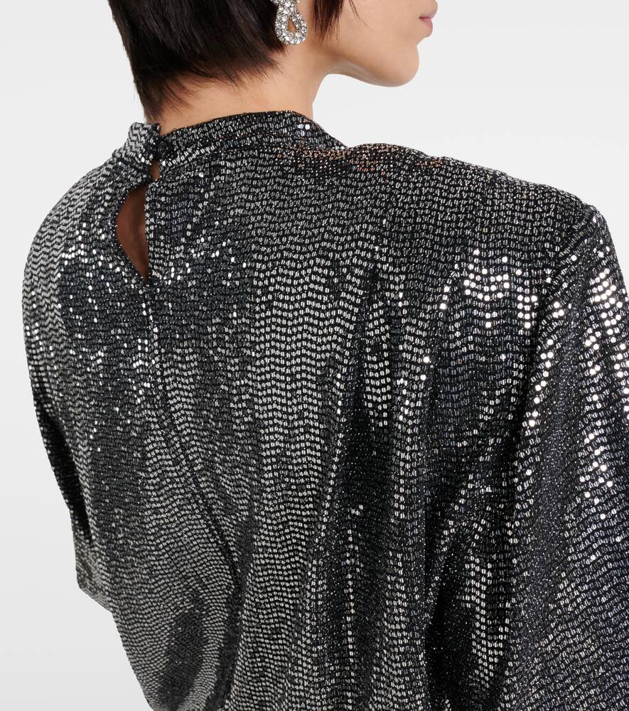 Isabel Marant Étoile Isabel Marant Etoile Delfi Sequined Blouse In Black