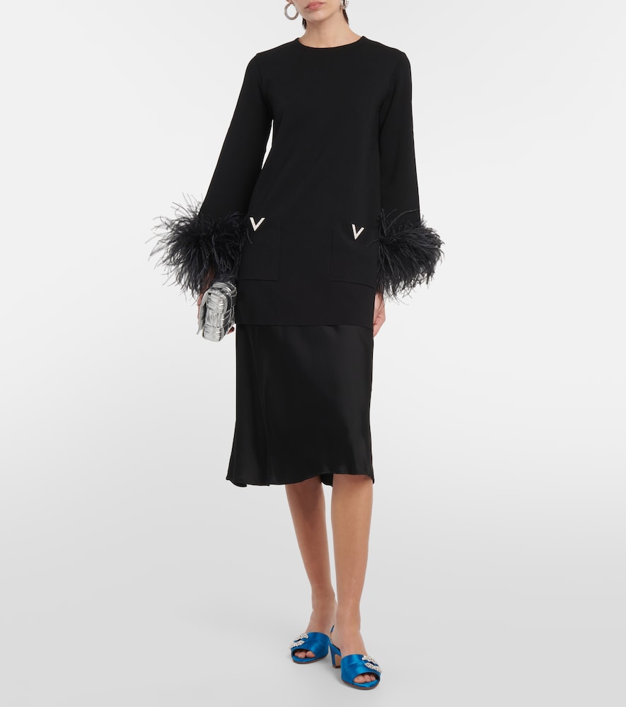  Manolo Blahnik Manolo Blahnik Verzierte Pantoletten Prinap 50 Aus Satin 