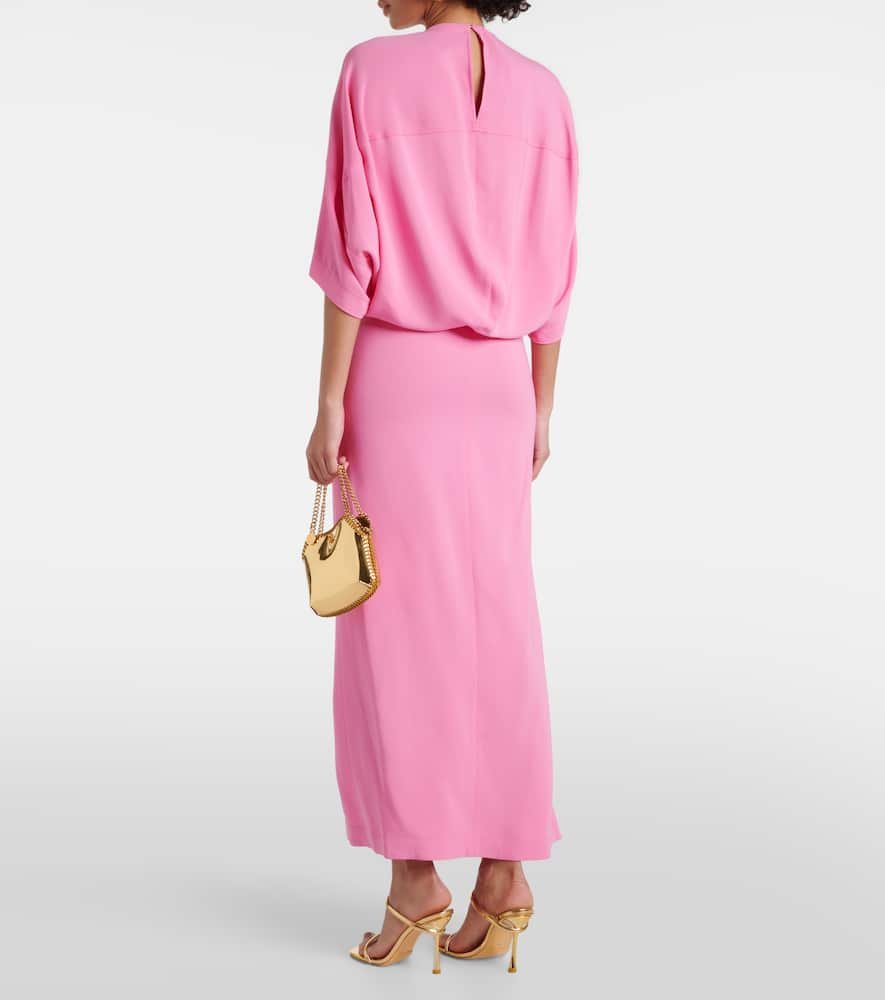 Shop Stella Mccartney Gathered Maxi Dress In Pink