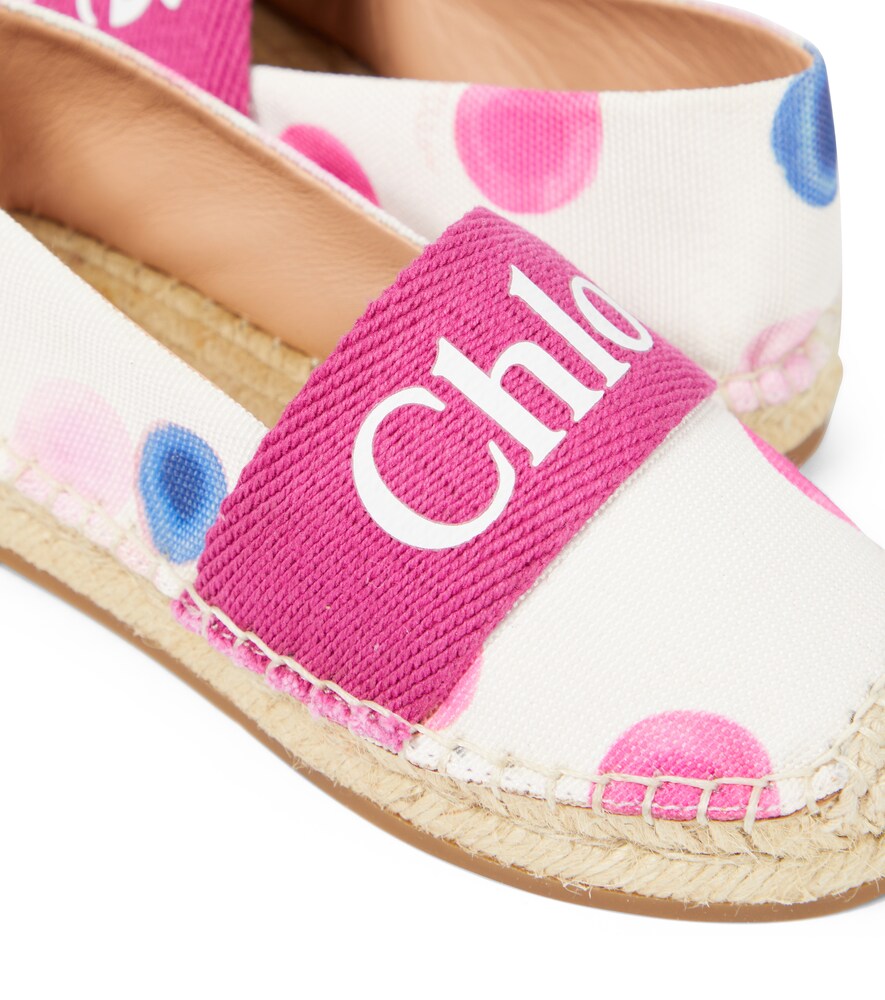  Chloe Kids Chloé Kids Bedruckte Espadrilles Aus Canvas 