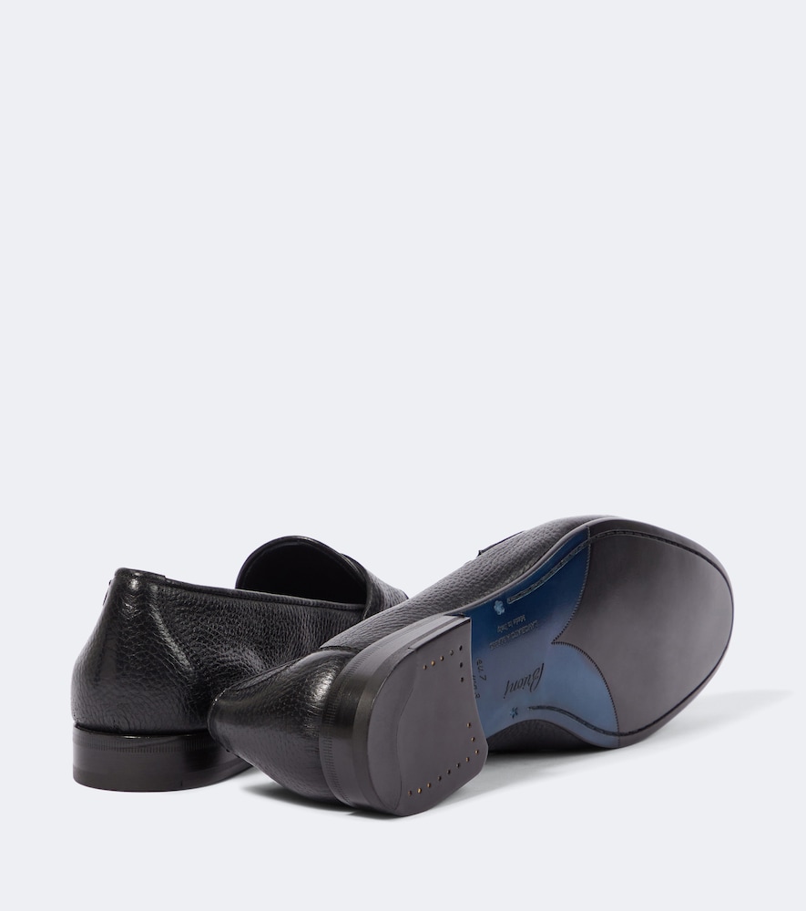 Appia Grained Leather Penny Loafers