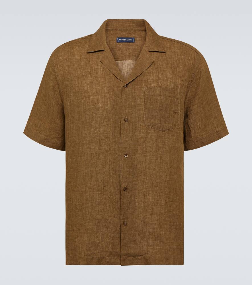 Frescobol Carioca Angelo linen bowling shirt