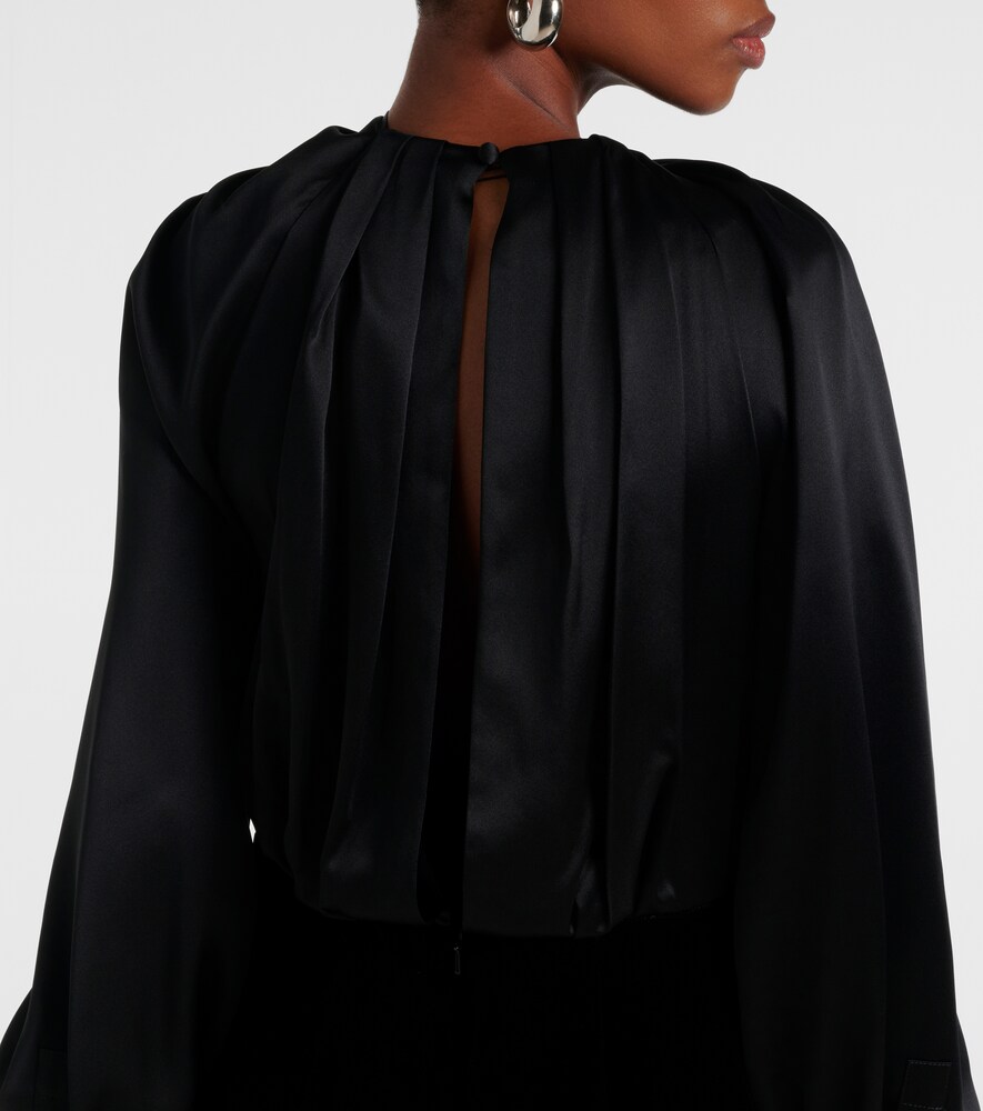  Max Mara Max Mara Zarella Velvet And Satin Minidress 