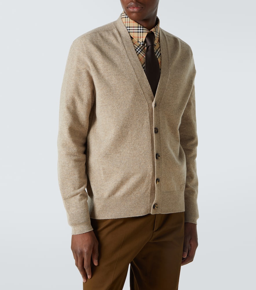 Burberry Cashmere-blend Cardigan In Heron