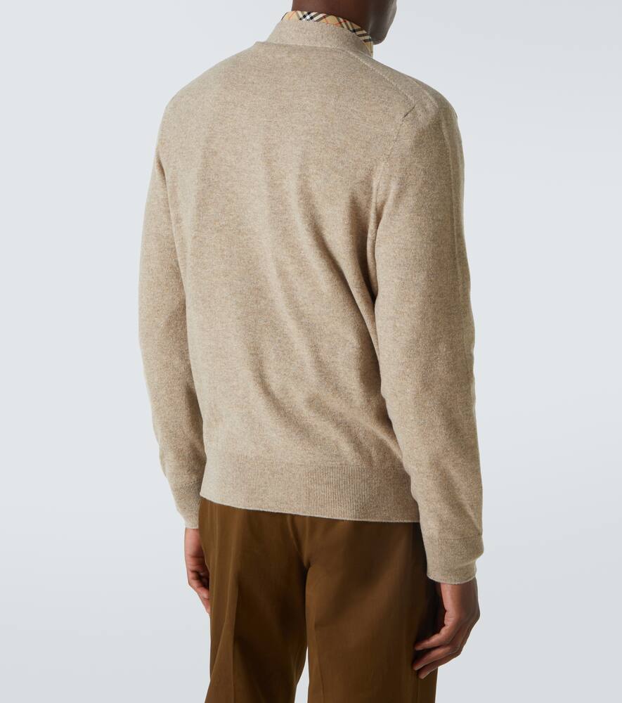 Burberry Cashmere-blend Cardigan In Heron