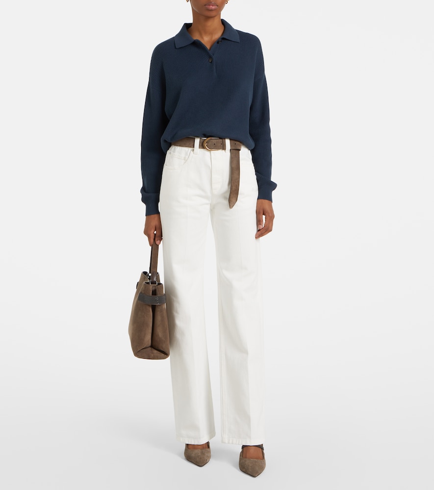 Brunello Cucinelli Mid-rise wide-leg jeans