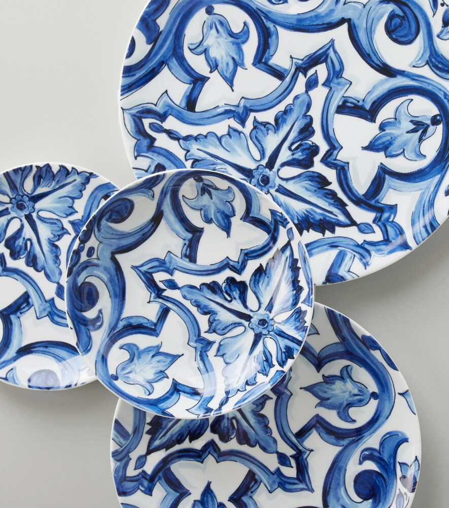  Dolce&gabbana Casa Dolce&gabbana Casa Set Of 2 Porcelain Dessert Plates 