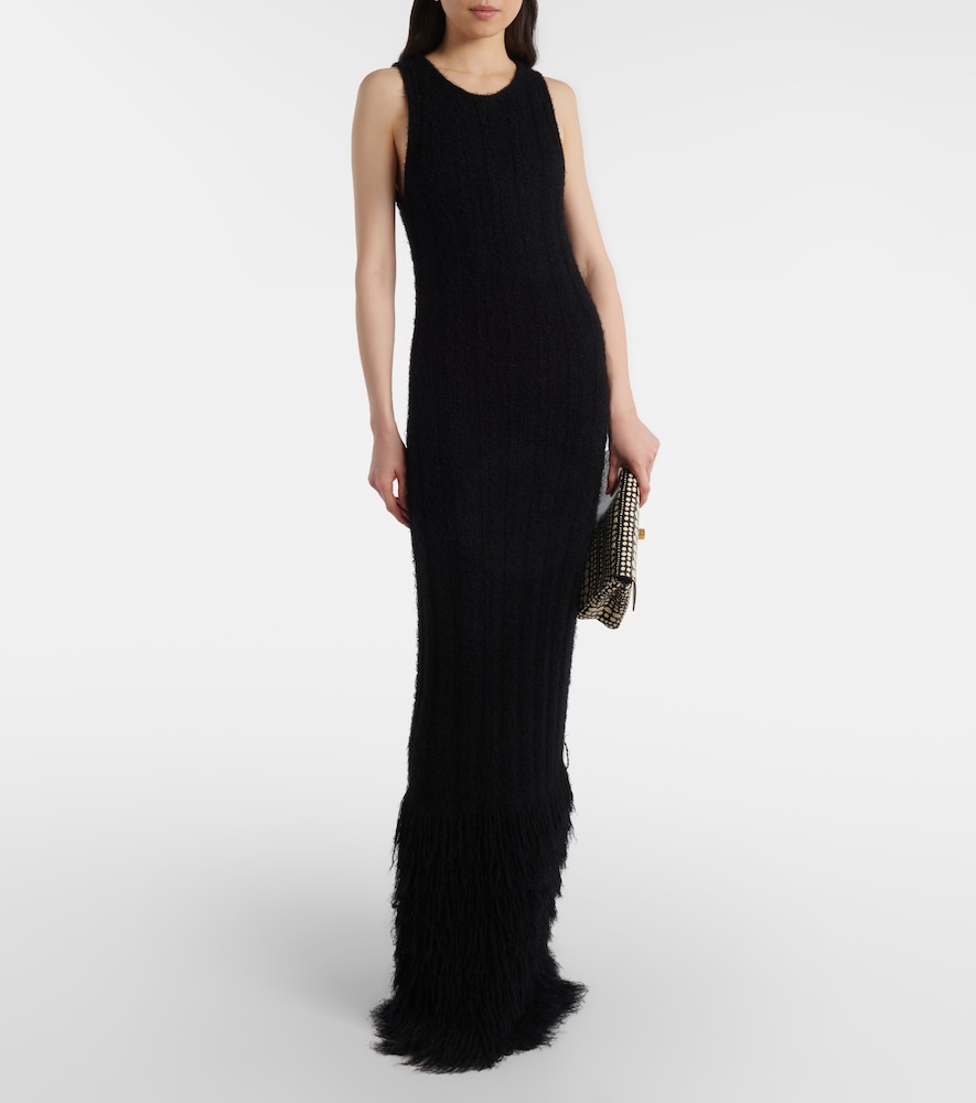 Khaite Fiore silk and cashmere maxi dress