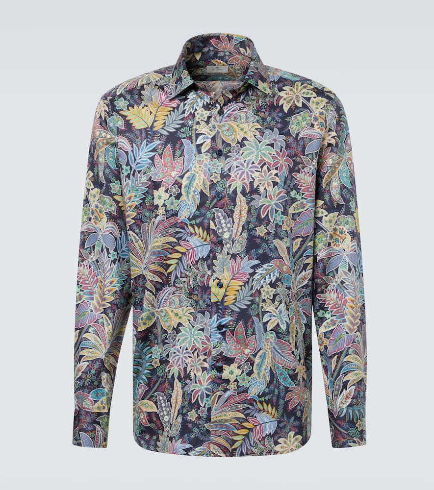 Paisley cotton poplin shirt