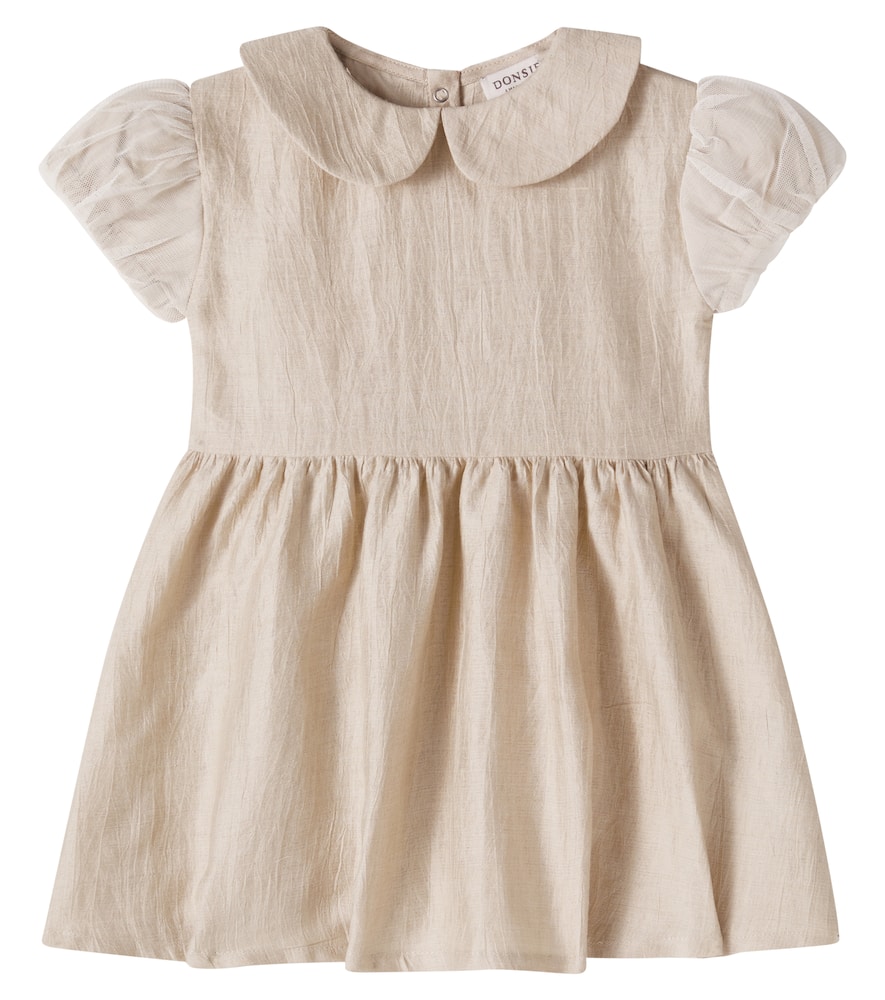 Donsje Baby Tulie Hemp-blend Dress In White