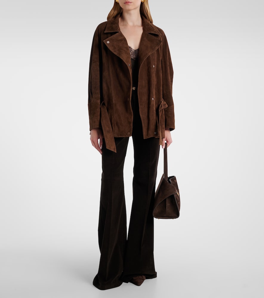 Nour Hammour Buffy suede jacket