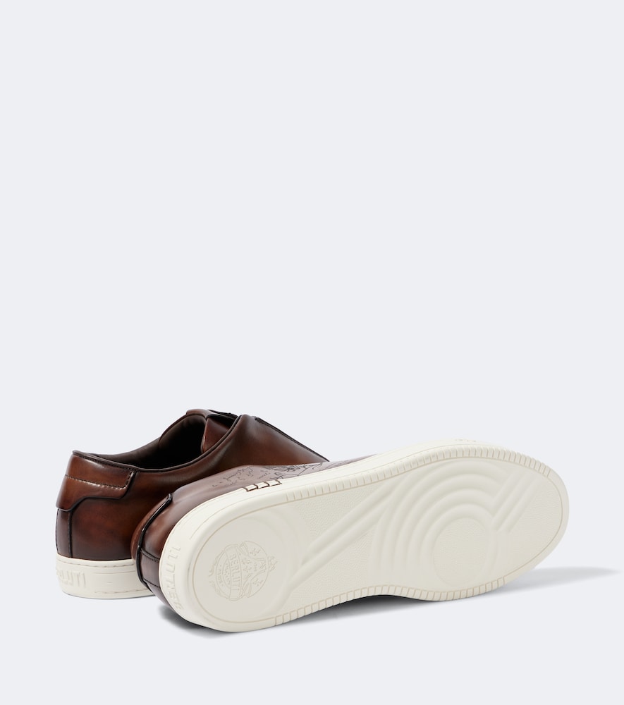 Berluti Berluti Playtime Leather Slip-on Sneakers 