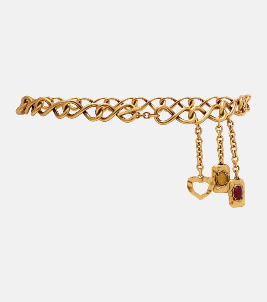Embellished chain belt