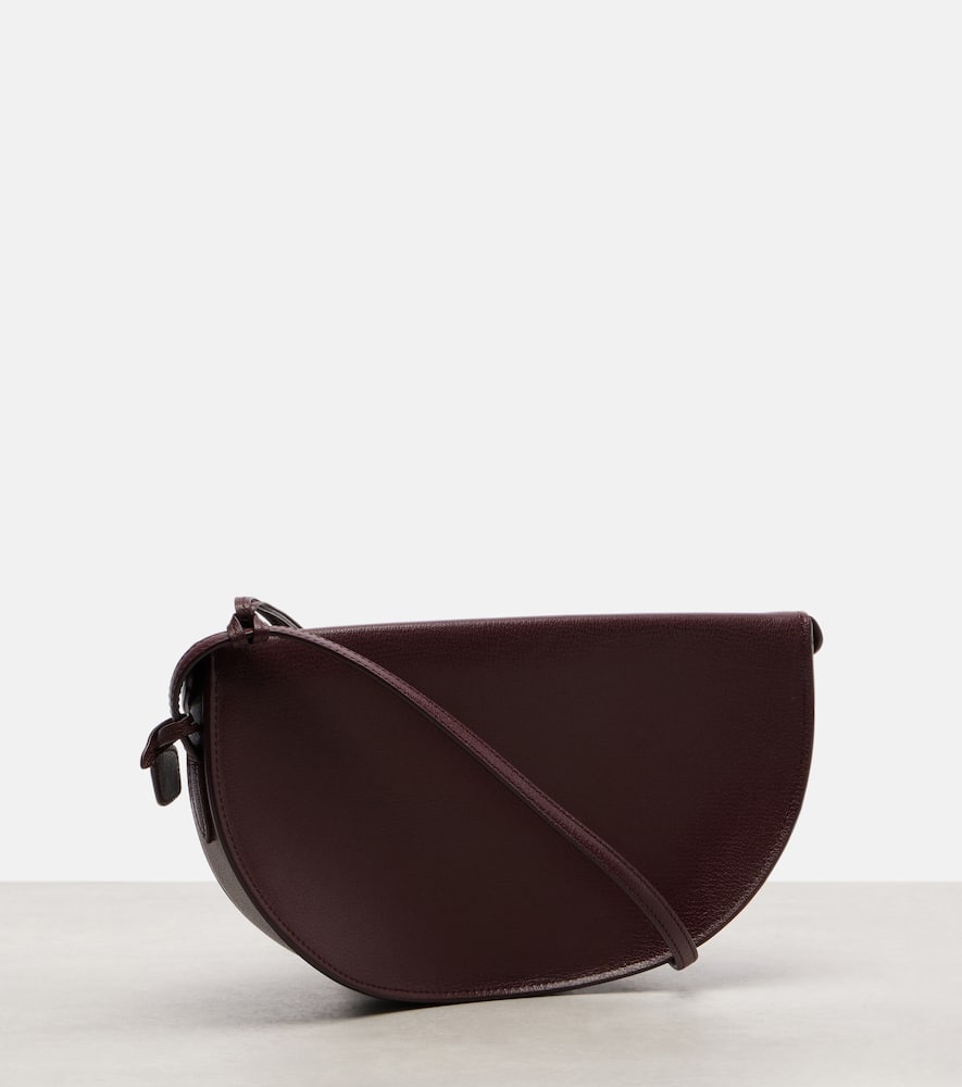 Alaïa Hip Small Leather Shoulder Bag In Burgundy