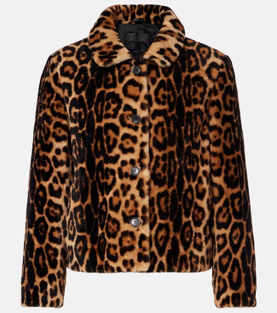 Montmartre leopard-print shearling jacket