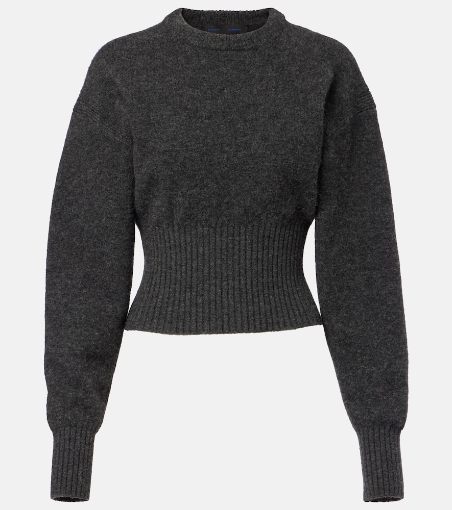 Proenza Schouler Randi Wool And Alpaca-blend Sweater In Gray