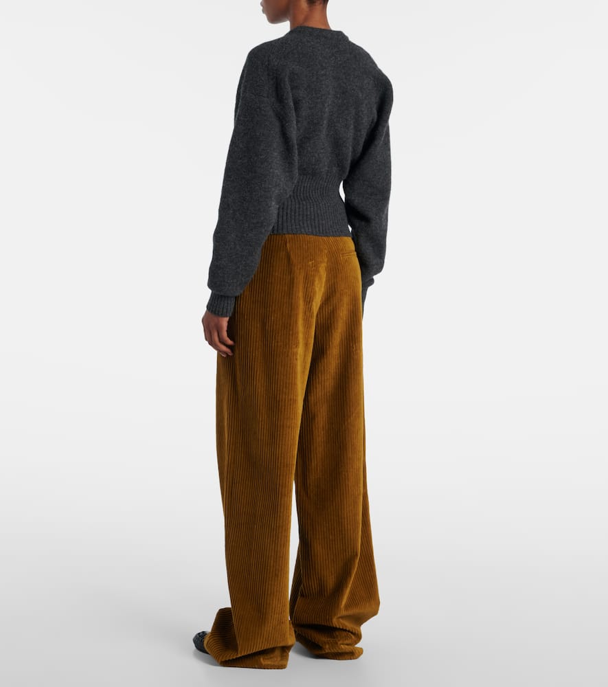 Proenza Schouler Randi Wool And Alpaca-blend Sweater In Gray