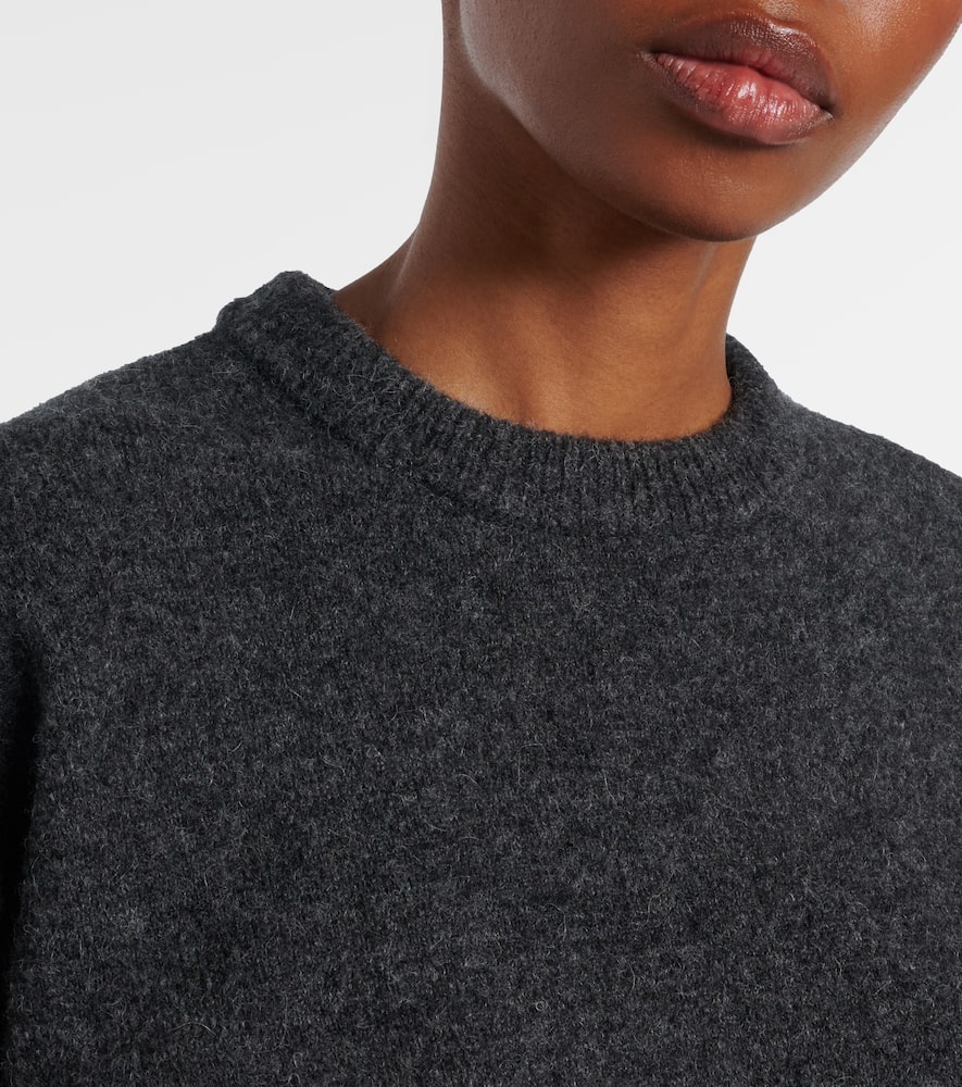 Proenza Schouler Randi Wool And Alpaca-blend Sweater In Gray