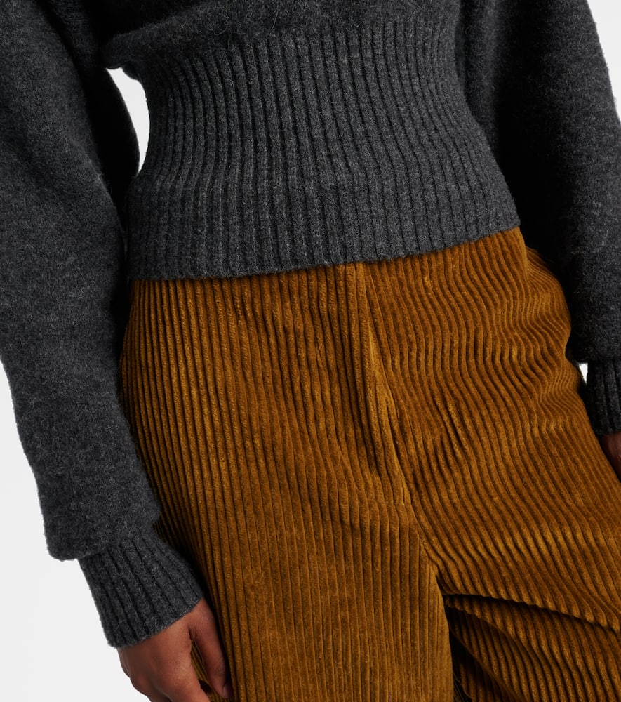 Proenza Schouler Randi Wool And Alpaca-blend Sweater In Gray