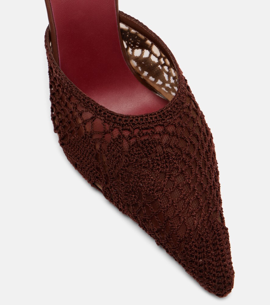  Magda Butrym Magda Butrym Floral-applique Crochet Mules 