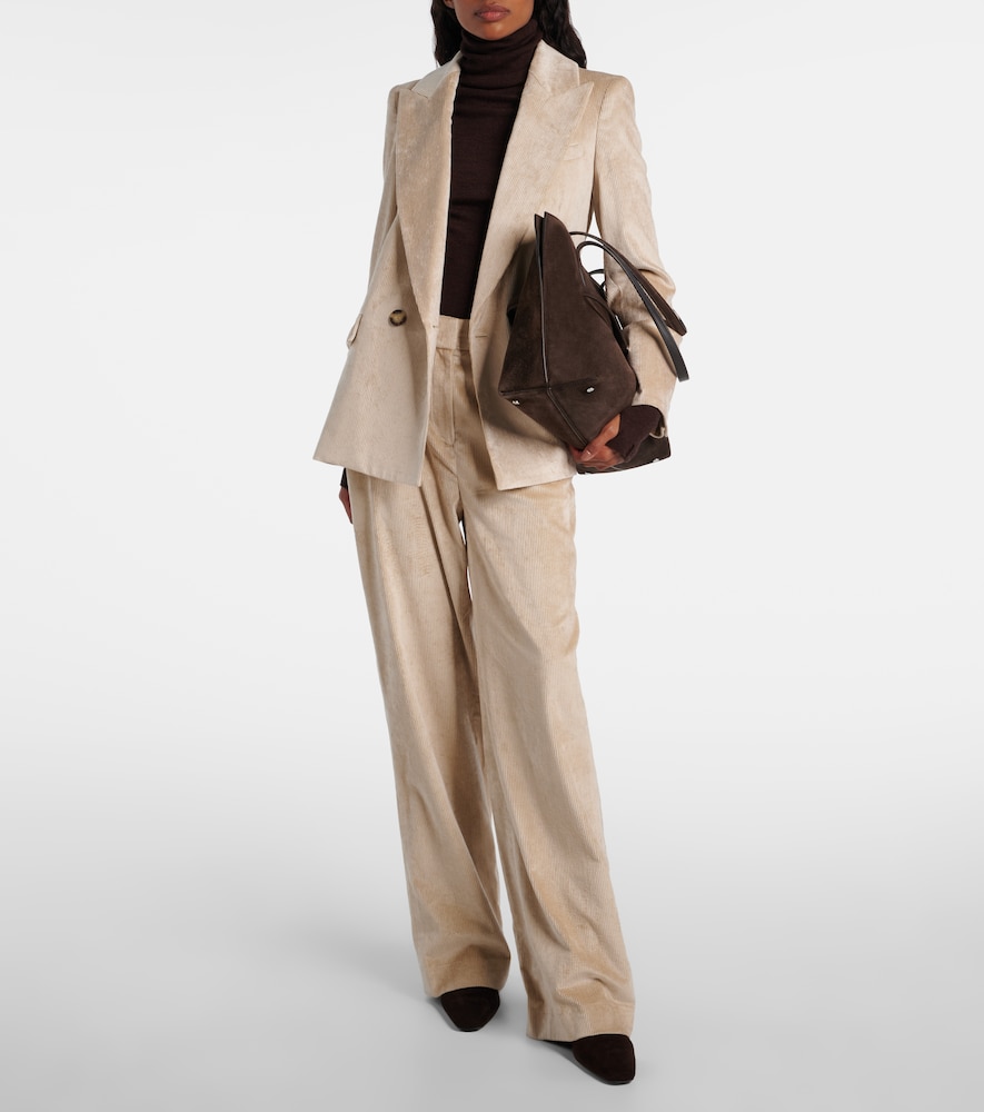 Veronica Beard Sevyn double-breasted cotton-blend corduroy blazer