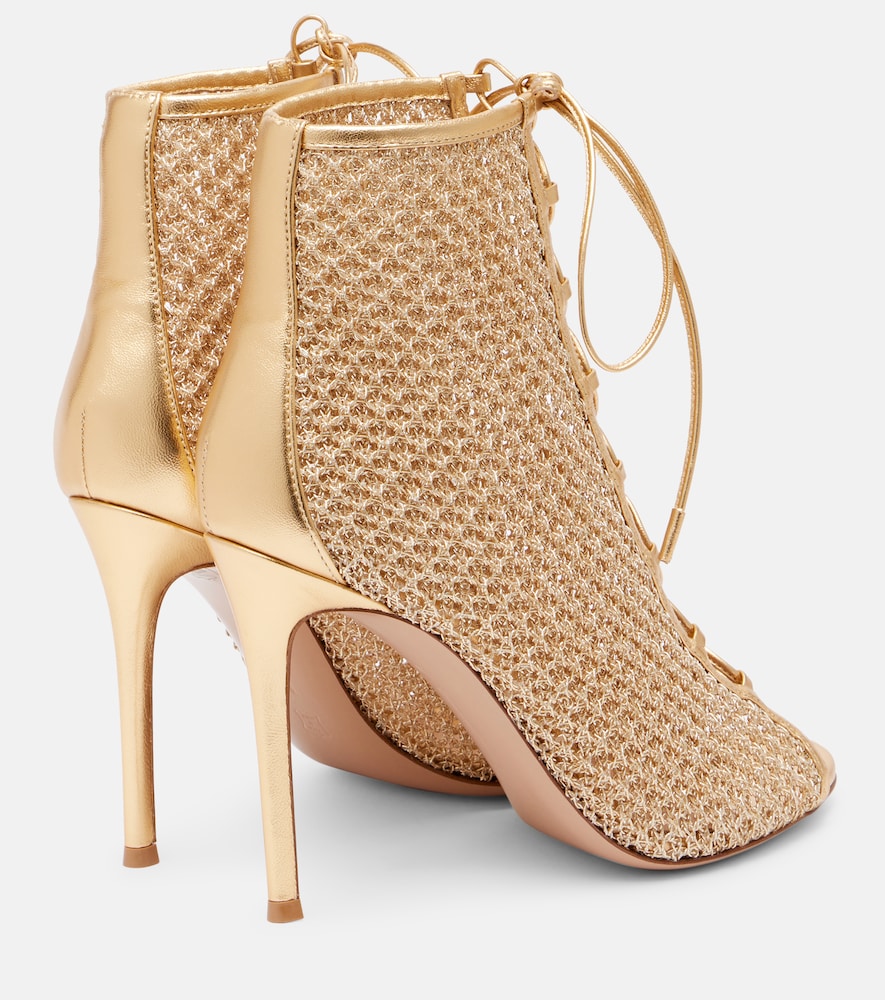  Gianvito Rossi Gianvito Rossi Ankle Boots 105 Mit Metallic-leder 