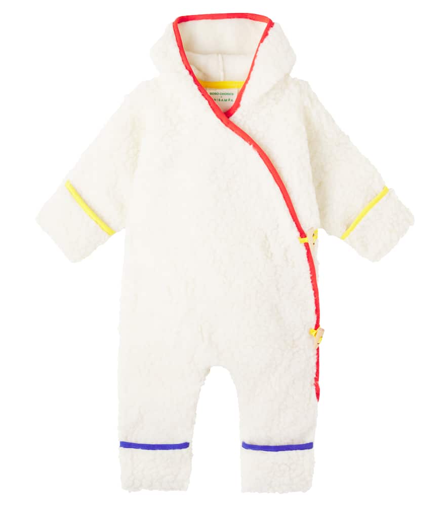 Bobo Choses X Binibamba Baby Shearling Jumpsuit In White