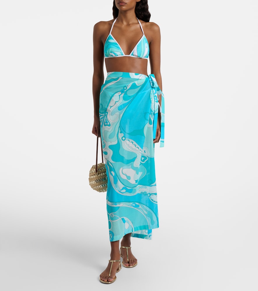  Pucci Pucci Orchidee Cotton Beach Cover-up 