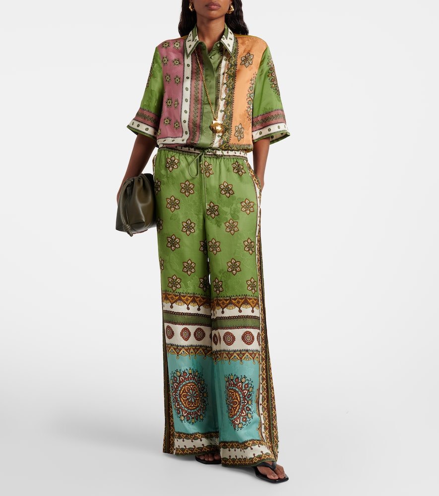  Alemais Alemais Contina Jacquard Palazzo Pants 