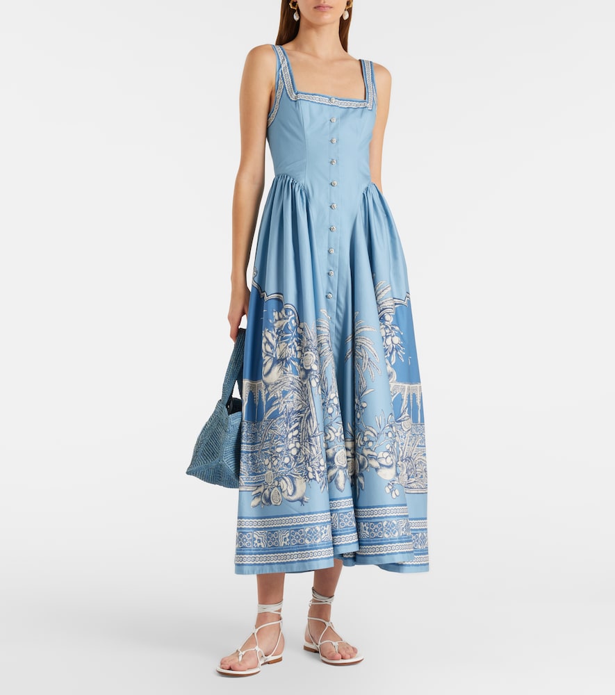  Alemais Alémais Midikleid Villa Romantica Aus Baumwolle 