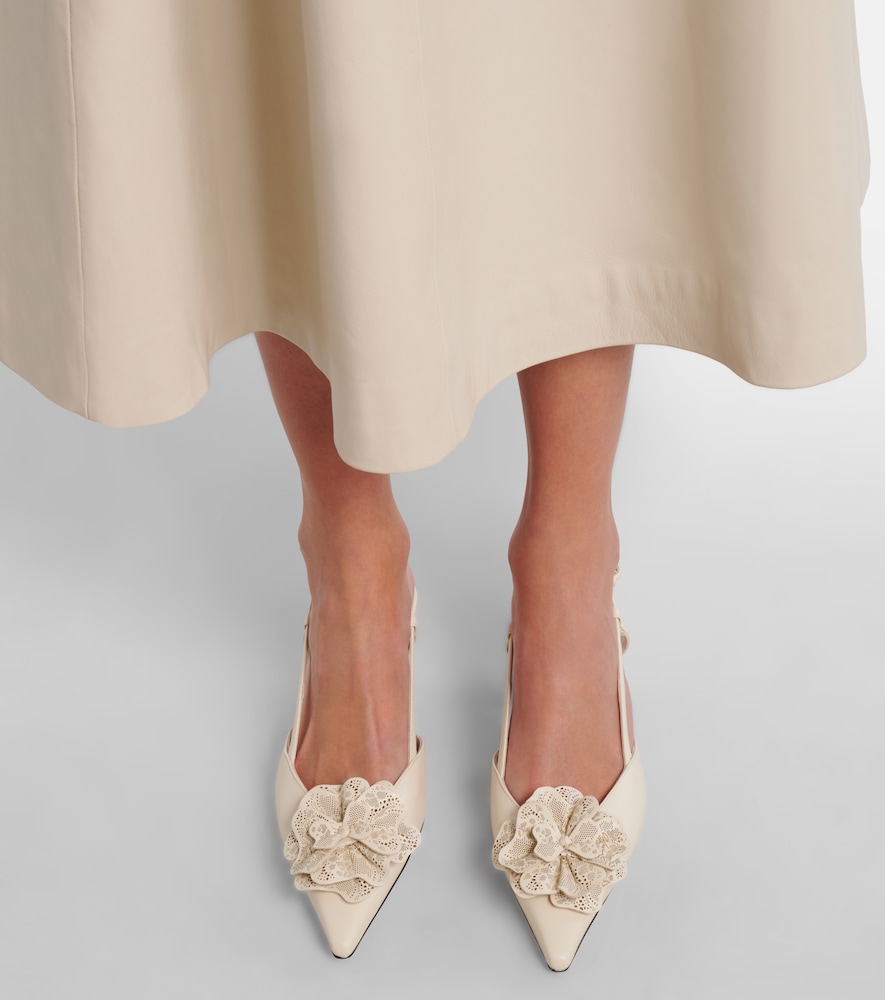 Jimmy Choo Mimmi 50 leather slingback pumps
