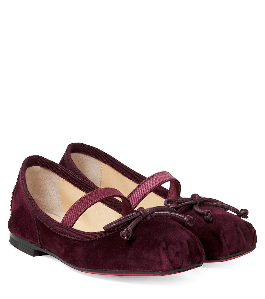 Christian Louboutin Christian Louboutin Kids Baballet suede ballet flats　Christian Louboutin キッズ Baballet スエード バレエ フラット