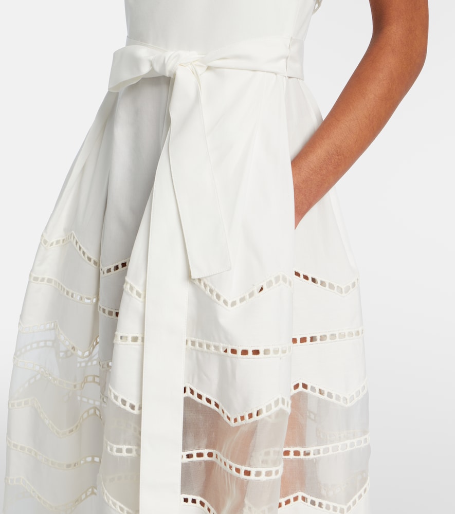  Elie Saab Elie Saab Maxikleid Aus Baumwolle Mit Organza 