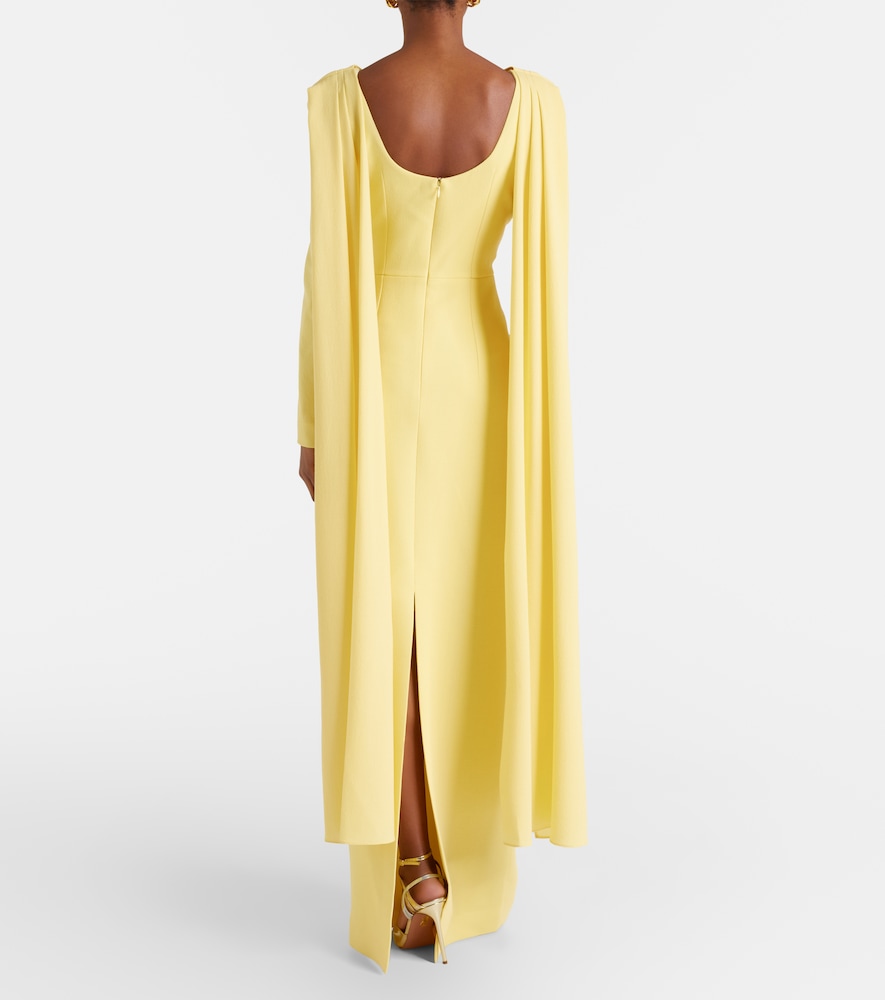 Zaira Draped Crêpe Gown