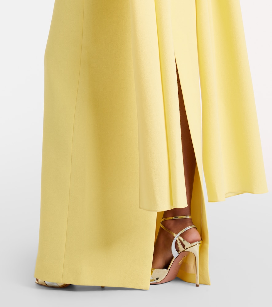 Zaira Draped Crêpe Gown