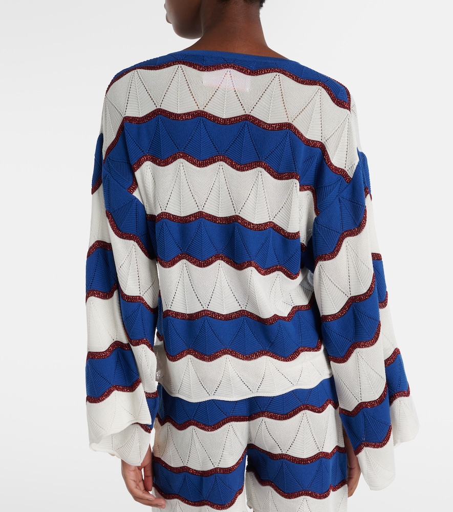 Hang Ten Striped Cotton-Blend Top