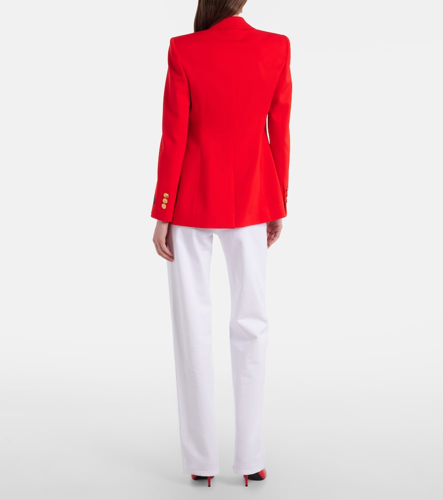 Versace Straight Leg Denim Trousers With Pockets And Loops In White