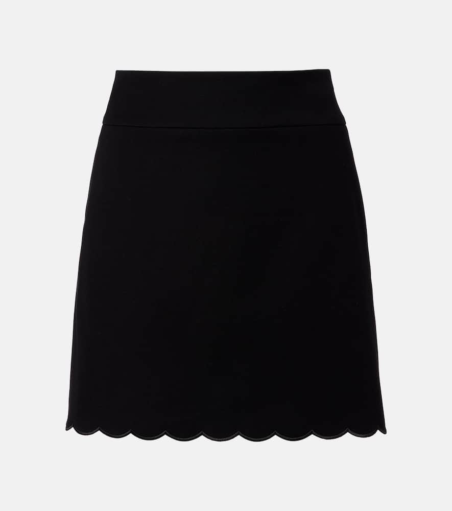 Chloé High-rise Cotton Miniskirt In Black